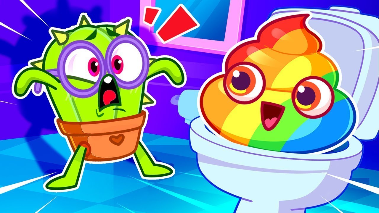 Pit & Penny's Toilet Trouble 😨🚽  Monster in the Potty 😱 || Best Kids Cartoon