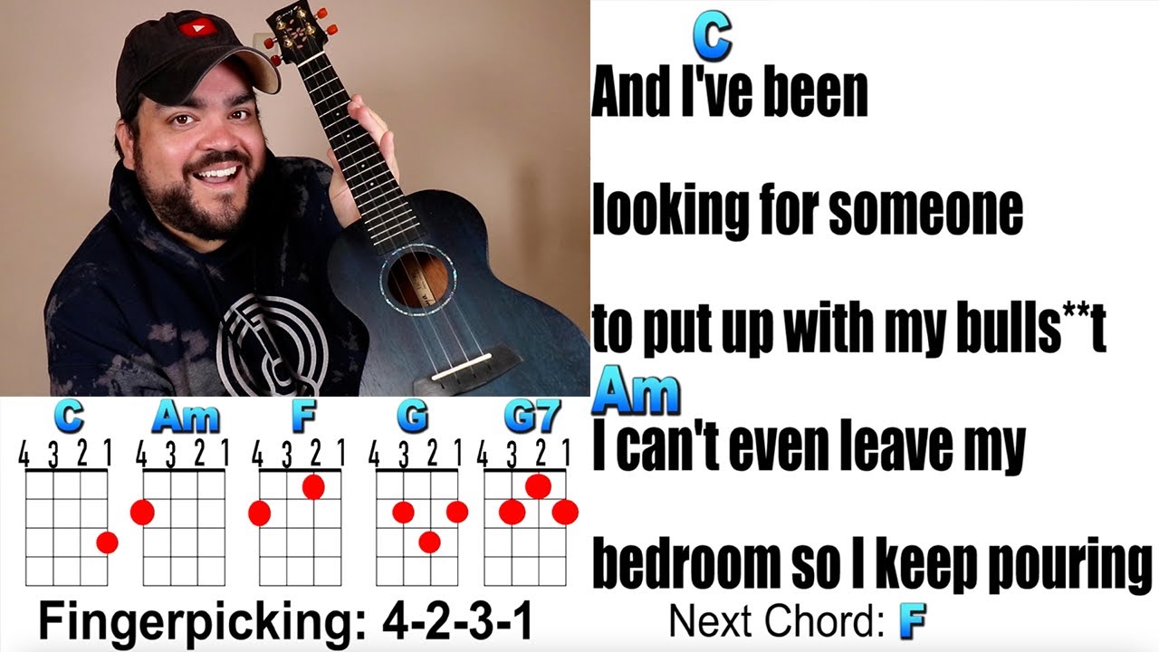 FEELING WHITNEY - Post Malone (Ukulele Play Along with Chords and Lyrics)