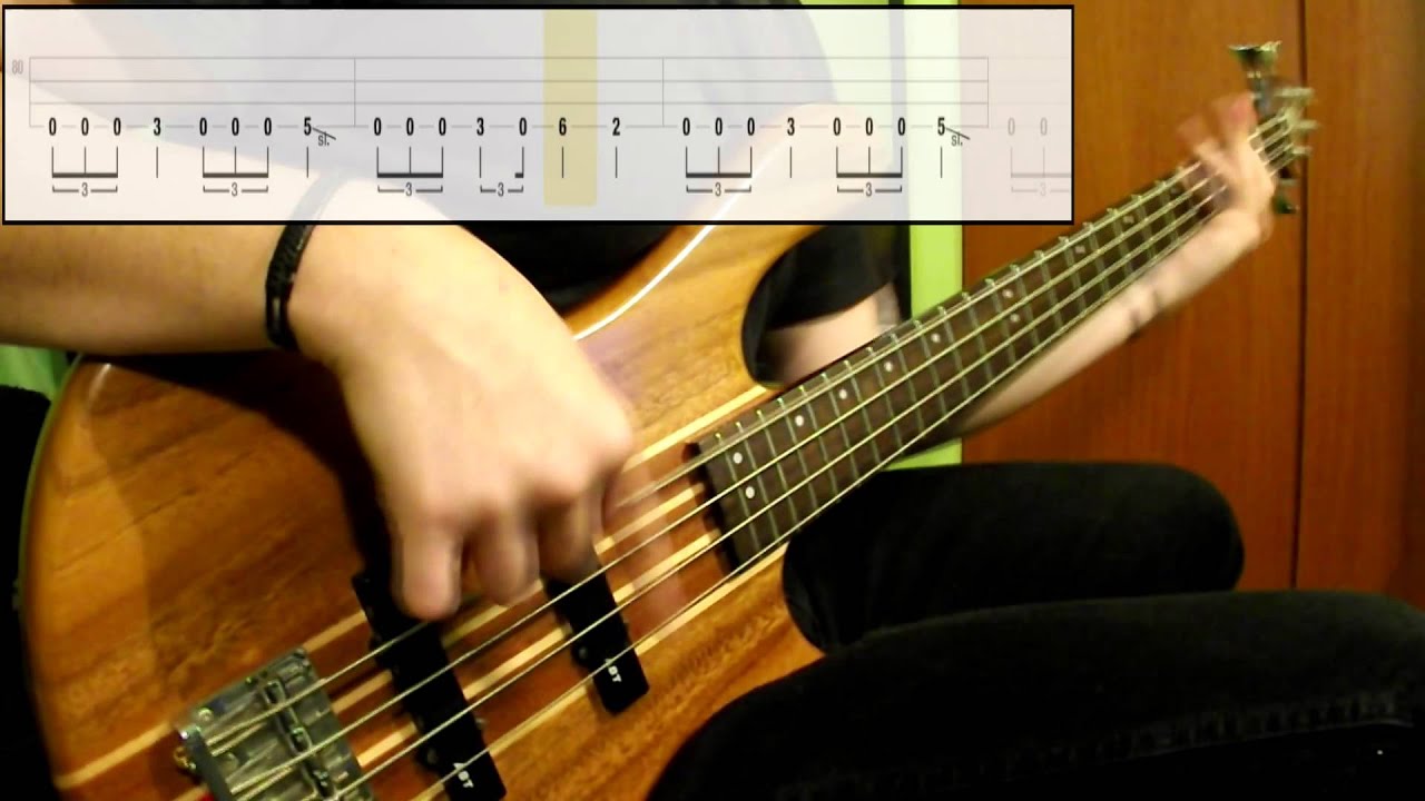 Metallica - For Whom The Bell Tolls (Bass Cover) (Play Along Tabs In Video)