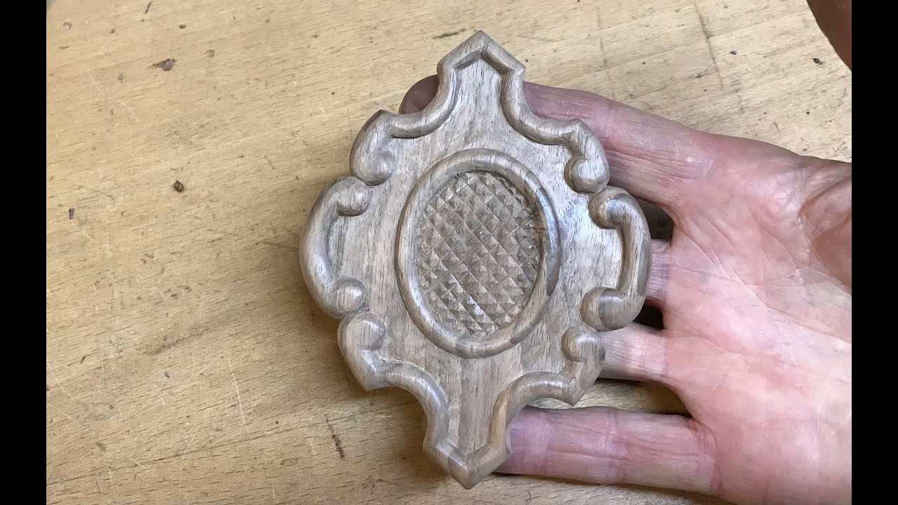 Carving a walnut pendulum