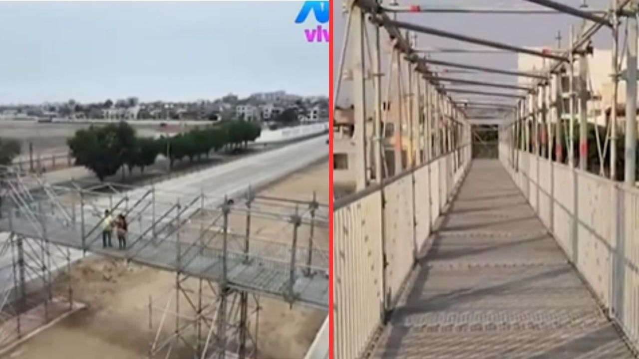 Surco: Instalan puentes peatonales en la Vía Expresa Sur