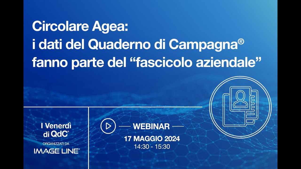 Circolare Agea: i dati del Quaderno di Campagna® fanno parte del 