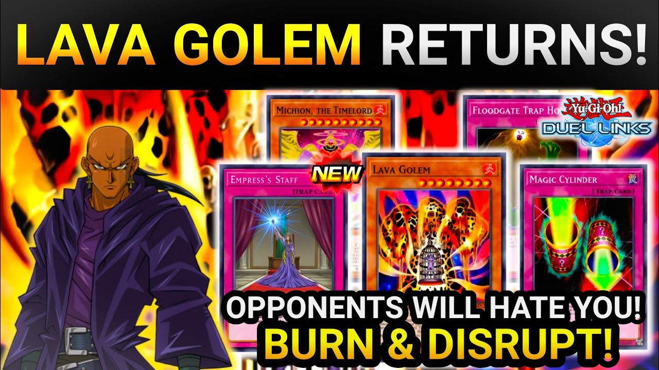 LAVA GOLEM RETURNS! Opponents Will HATE You! F2P/Low Budget Deck & How 2 Win! [Yugioh Duel Links]
