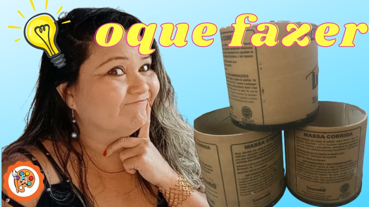 3 IDEIAS PARA VOCÊ DECORAR E REUTILIZAR BARRICA DE PAPELÃO/Fazendo Arte