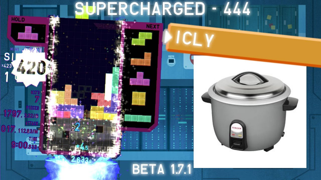 [QP2] Supercharged, 444 B2B by Icly - TETR.IO High Level Replays