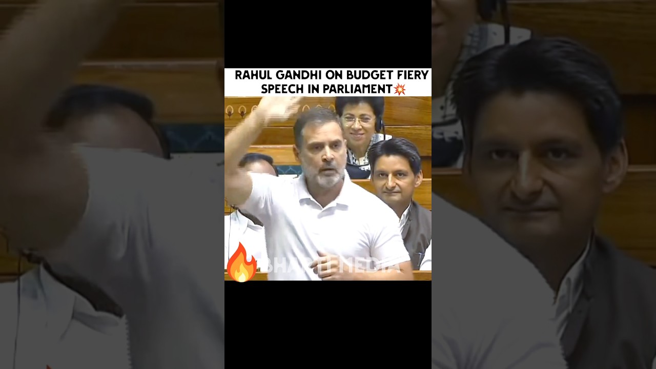 Rahul Gandhi On Budget Fiery Speech In Parliament || Rahul Gandhi || #parliament #bhartimedia