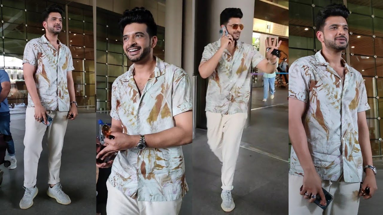 Karan Kundra Spotted at Mumbai Airport 😎🔥📷