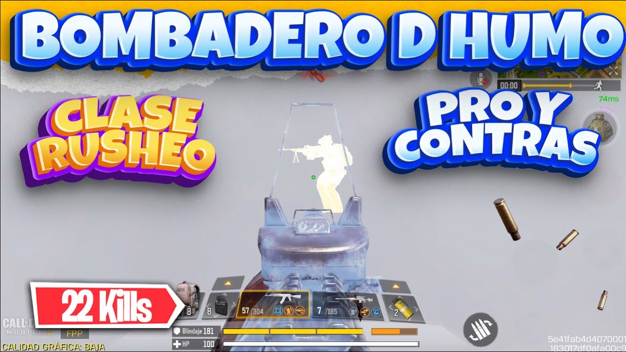 BOMBARDERO DE HUMO, USALO YA PARA RUSHEAR Y DEFENDERTE D TUS ENEMIGOS EN BATTLE ROYALE EN COD MOBILE