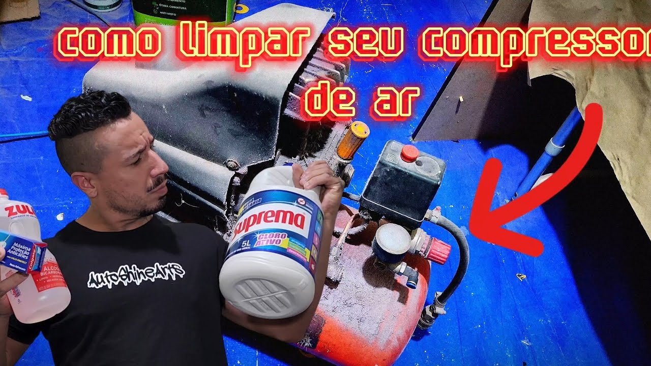 como fazer a limpeza em compressor de ar