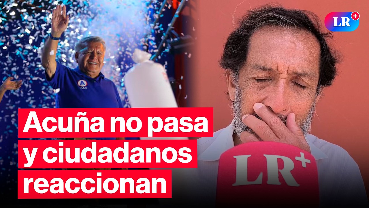 🔴Ciudadanos en Trujillo se pronuncian luego de que C&eacute;sar Acu&ntilde;a no pasar&aacute; a segunda vuelta l#EnVivoLR
