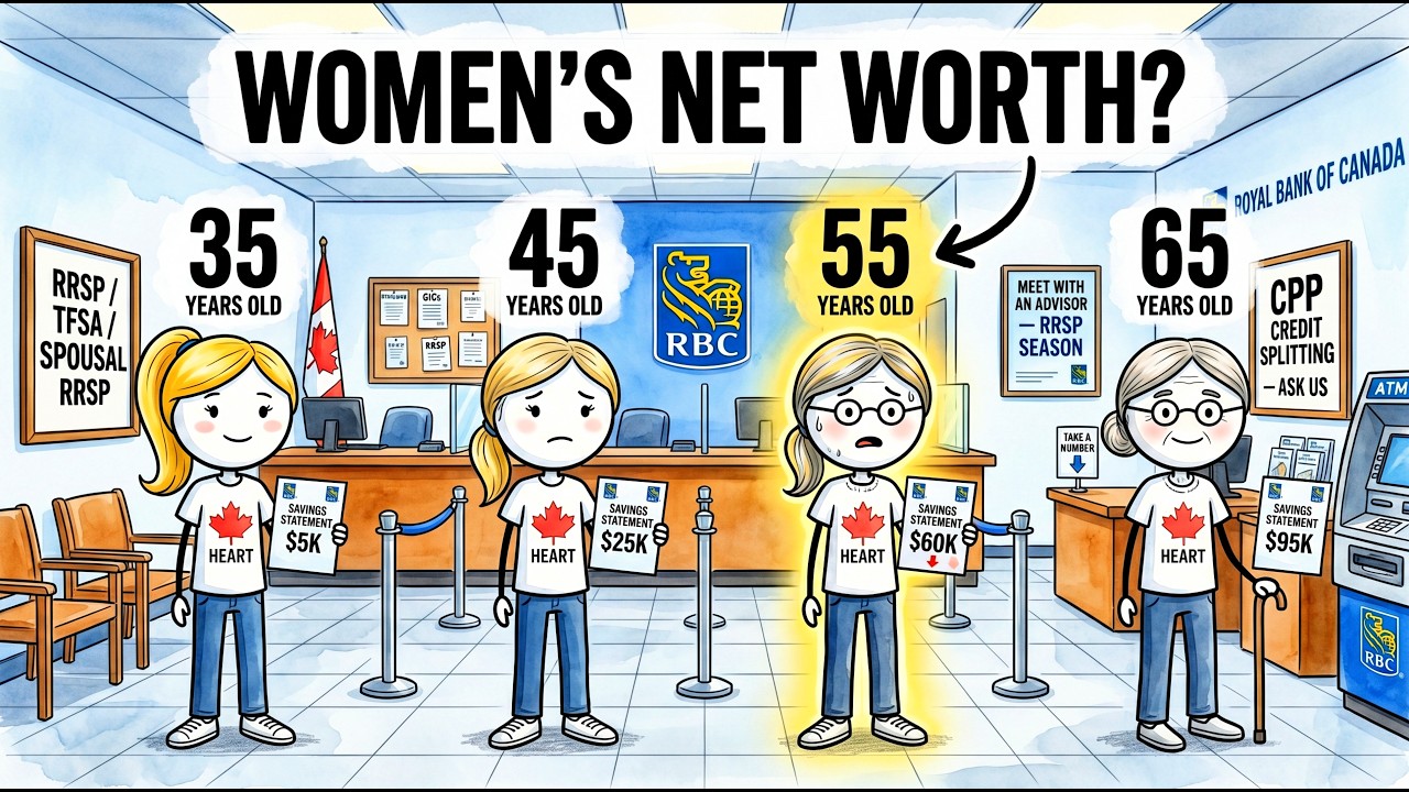 The Average Canadian Woman's Net Worth at 35, 45, 55 and 65