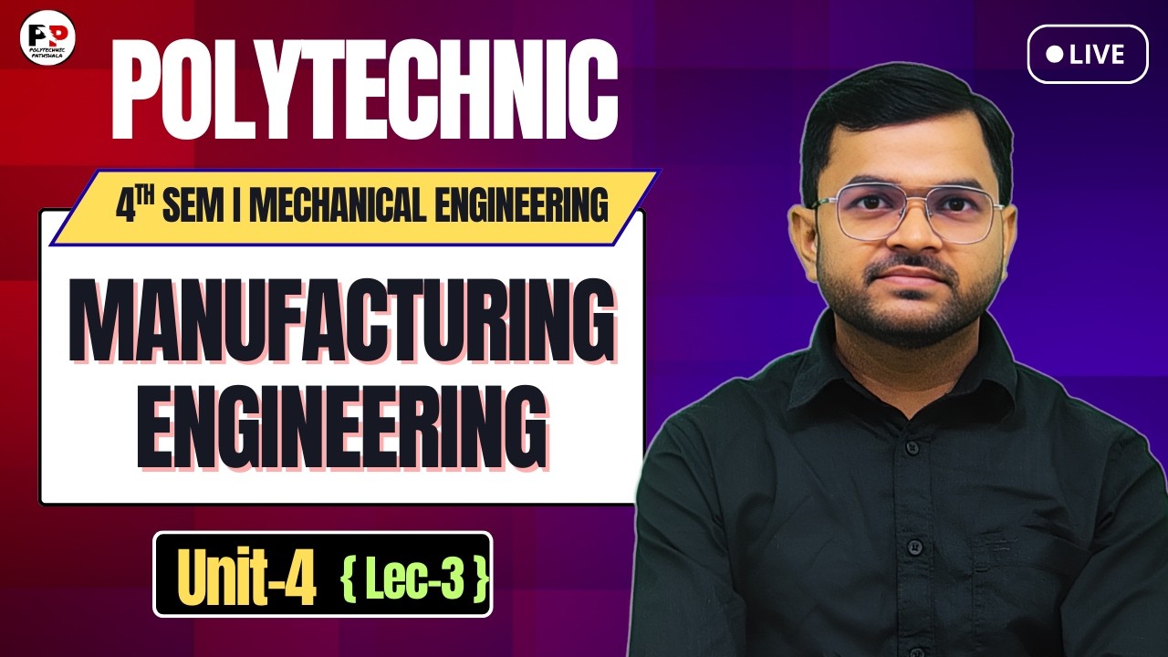 Lec-17 I Manufacturing Engineering II ME 4th Sem II Unit-4 @PolytechnicPathshala