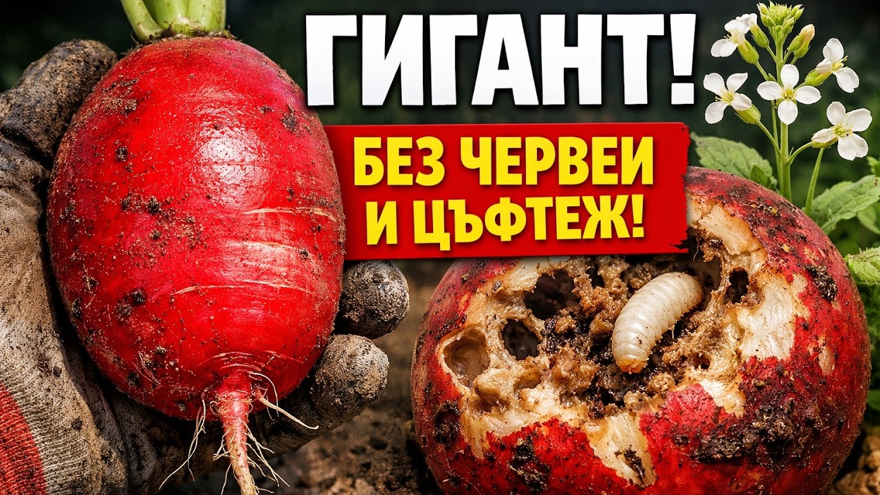 Тайната на ГОЛЕМИТЕ Репички! Как да ги отгледате без Червеи и Цъфтеж (Метод за начинаещи)