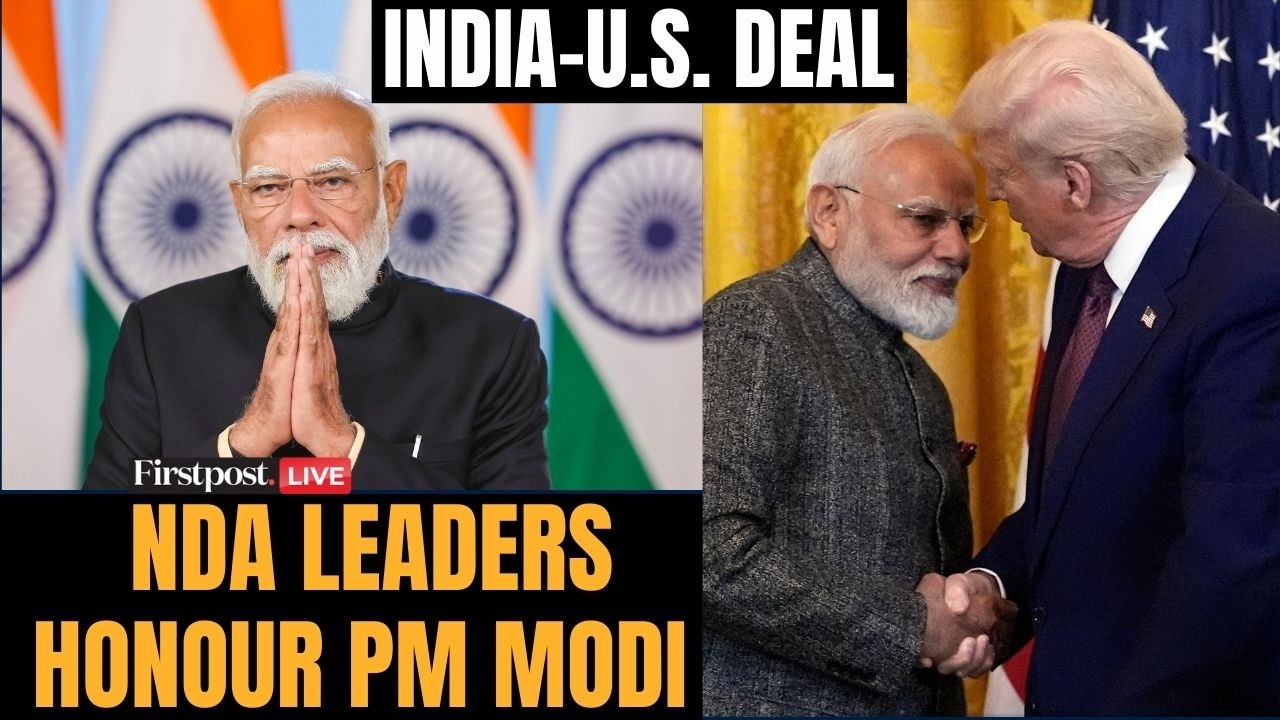 LIVE: NDA Leaders Felicitate PM Modi After India US Trade Deal | Trump PM Modi News | Tariffs
