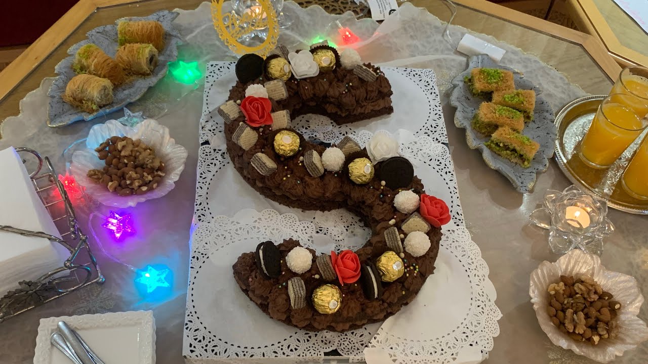 Letter cake S au chocolat كيكة الحروف سهلة وناجحة من أول مرة بمقادير بسيطة جدًا