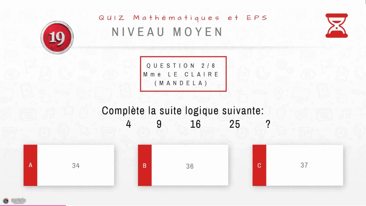 TABATA EPS / MATHS  à la maison avec les collèges Mandela et Boieldieu 30''/20''