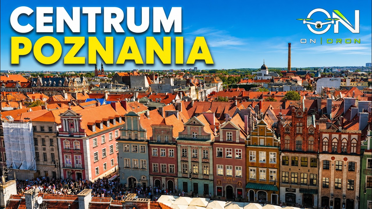 Poznań 4K | Centrum i Stare Miasto 🏙️ ON | DRON