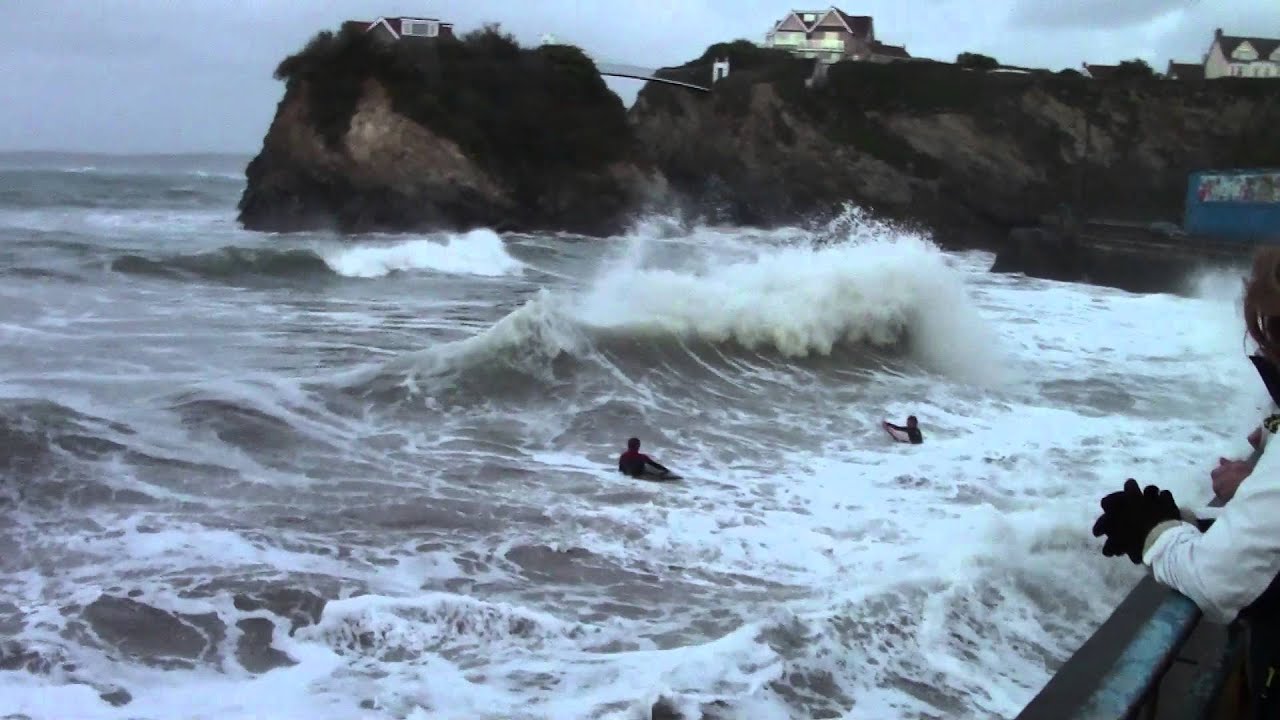 Rough Sea and Strong Wind Newquay.