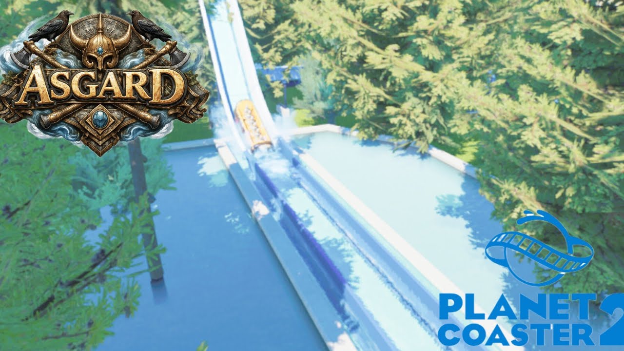 LETS BUILD A MACK LOG FLUME! Asgard theme park episode 5