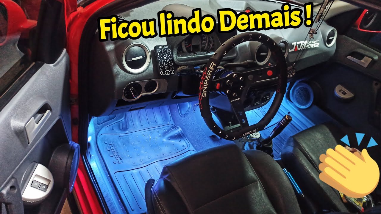 LUZ LED RGB CORTESIA NOS Pés (ASSOALHO) DA SAVEIRO !