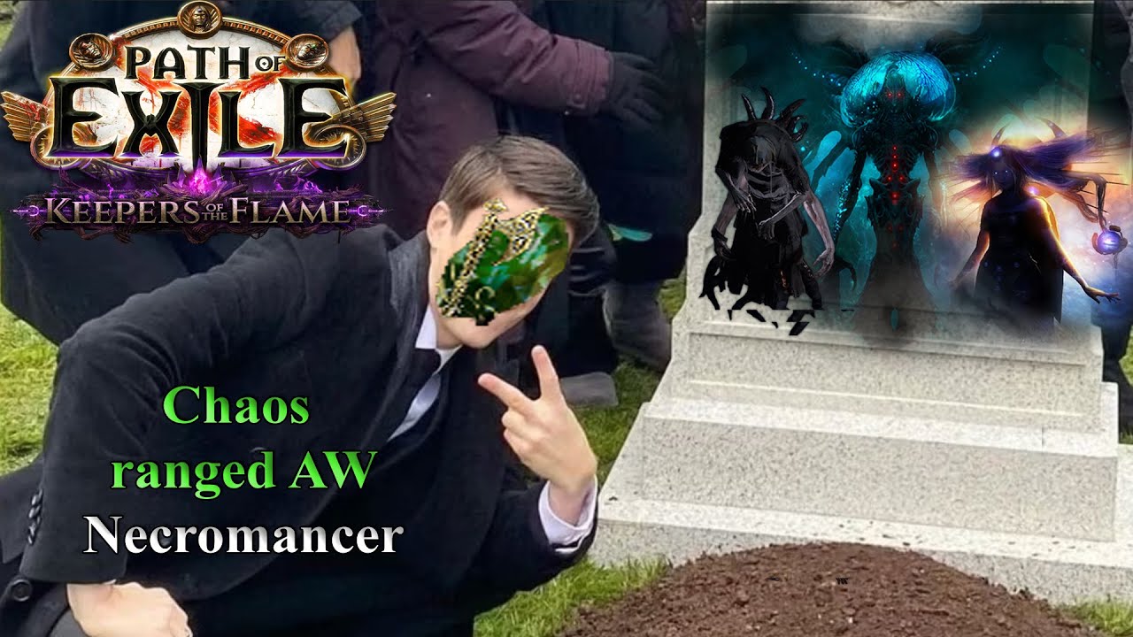 PoE 3.27 (Keepers of the Flame) - 180m+ DPS Chaos ranged Animate Weapon Necro Uber boss compilation