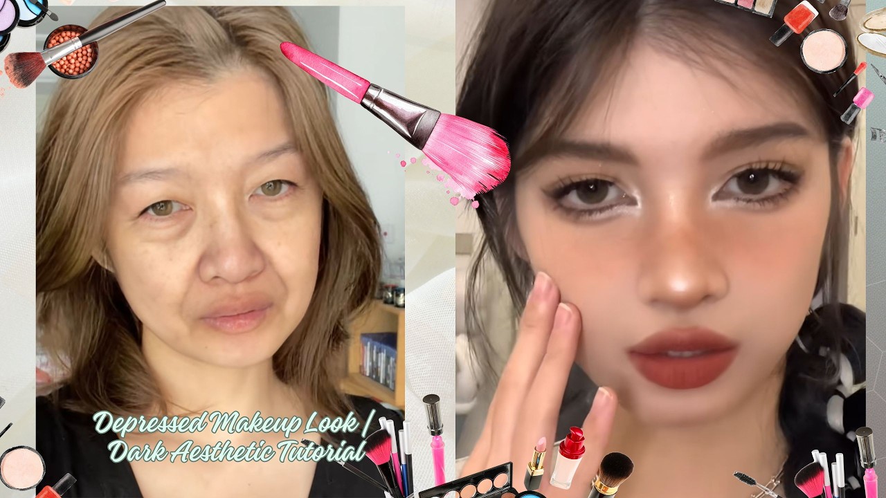 Crying Makeup Tutorial | Sad Aesthetic Look