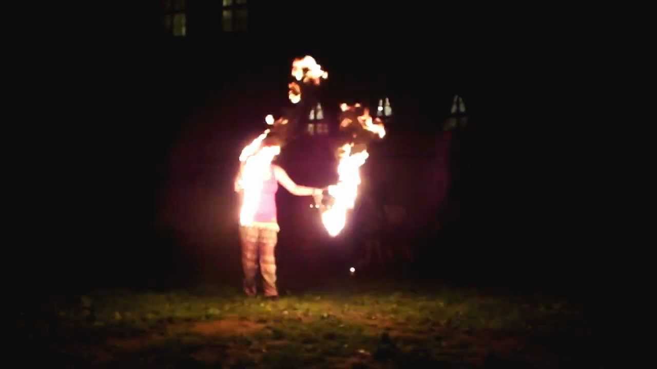 trening fireshow grupy IMPLOZJA