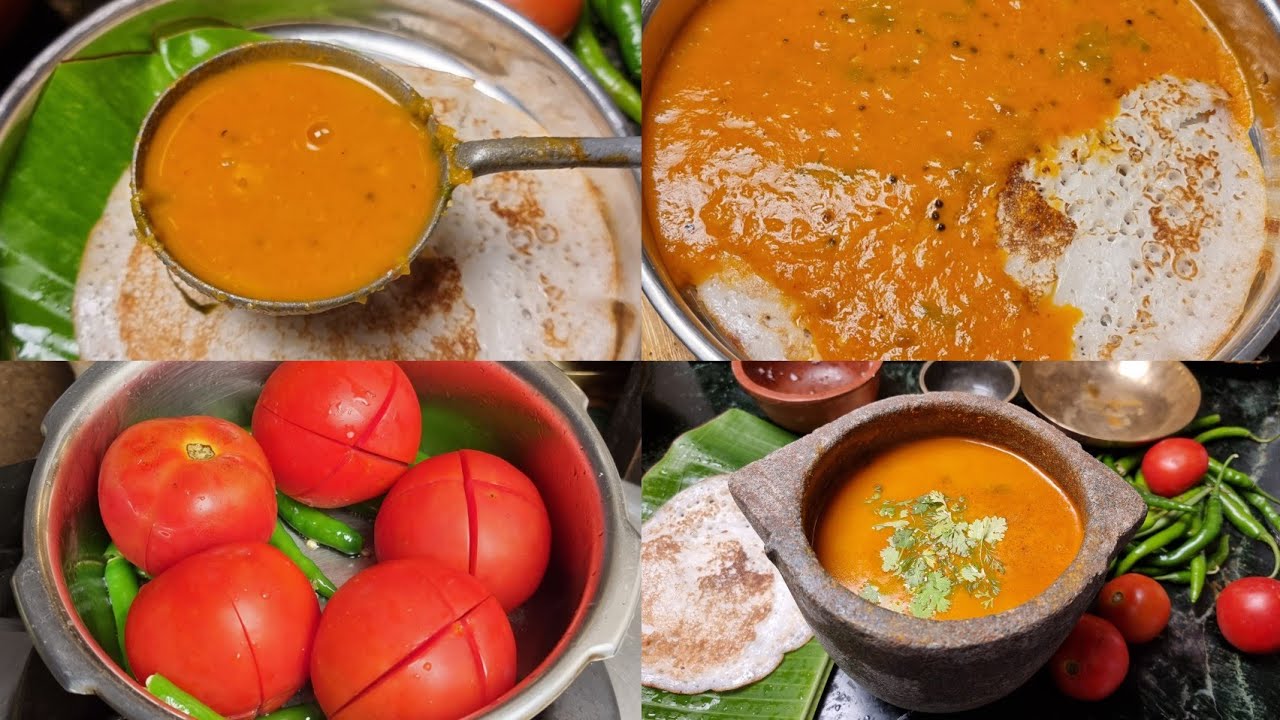 Thakkali (Tomato) sambar|without sambar powder, Dal & Tamarind|Easy & tasty Tomato sambar #foodzeee