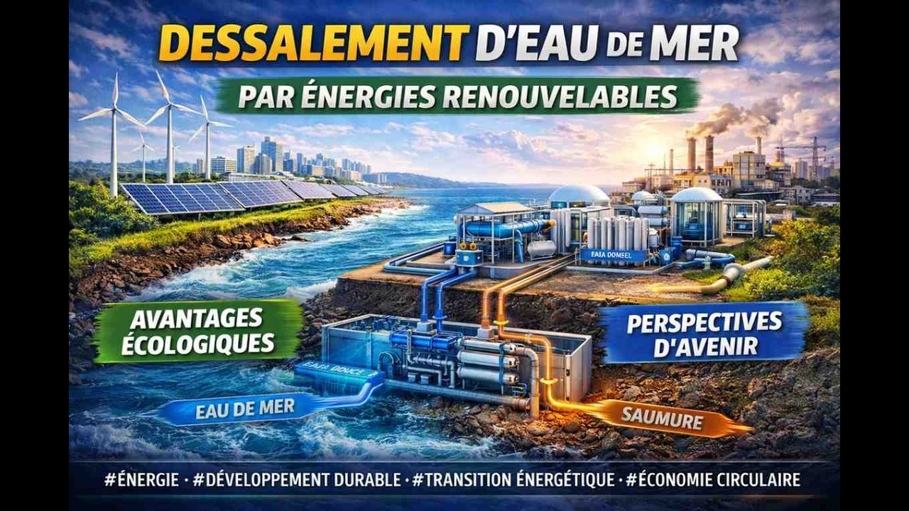 Le dessalement d'eau de mer par énergies renouvelables