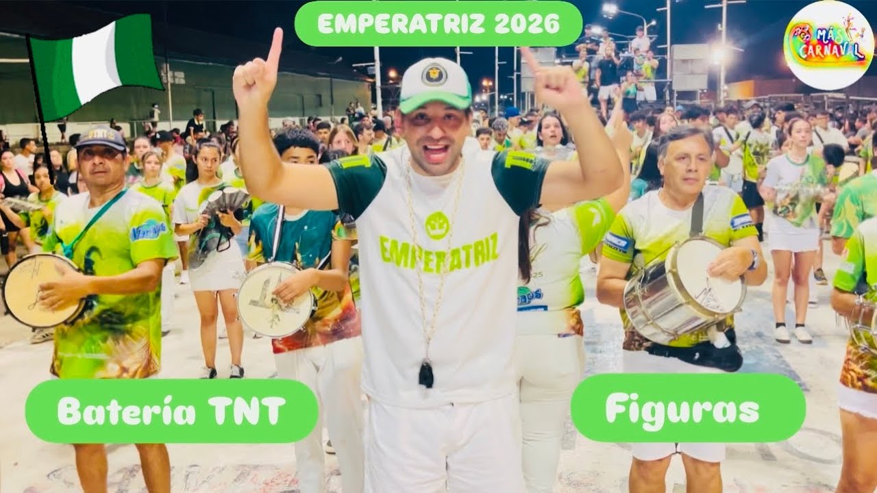 COMPARSA EMPERATRIZ 2026 - ENSAYO GENERAL EN EL CORSÓDROMO CON BATERIA TNT, ARMONÍA Y PASISTAS