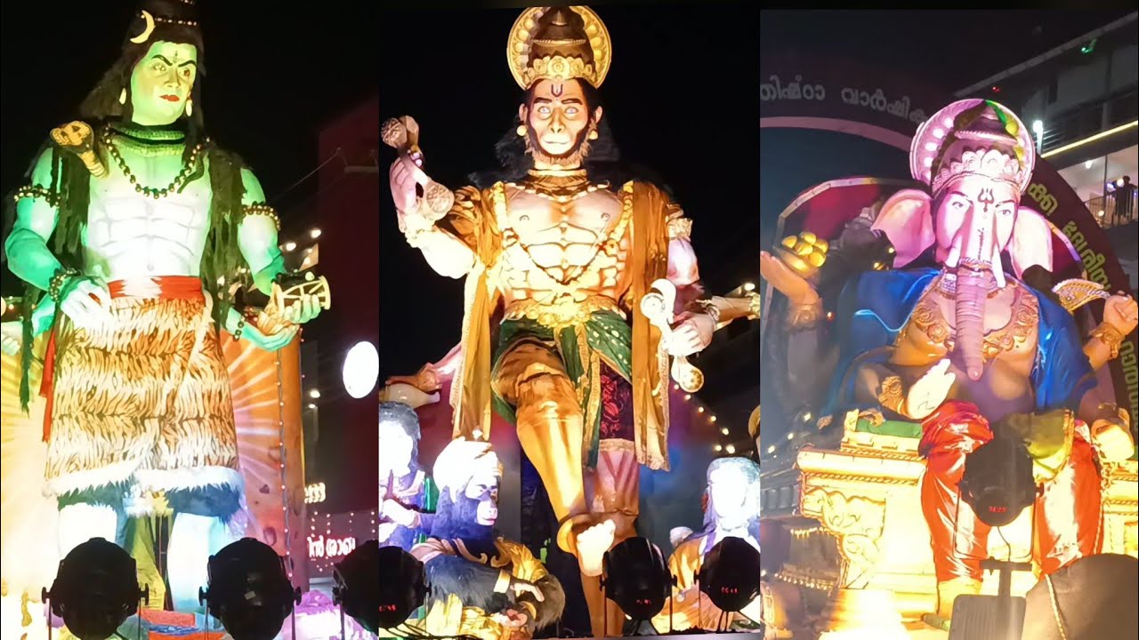 Artist baiju pangode  festival floats part-1#aryanad #shiva#hamuman#ganapati#dj #viral 🔥🔥🔥🔥🔥🔥