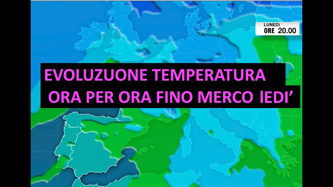 LA TEMPERTURA NEI PROSSIMI GIORNI