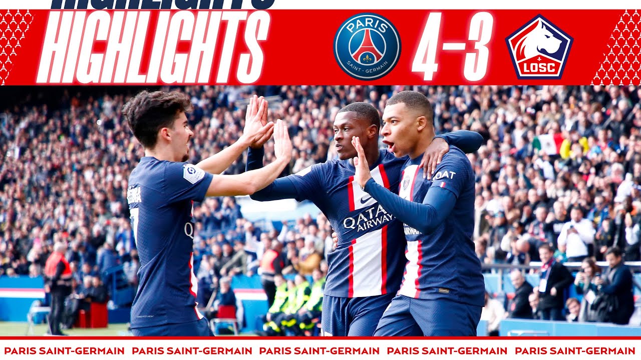 HIGHLIGHTS | PSG 4-3 LILLE I MBAPP&Eacute;, NEYMAR JR & MESSI ⚽️