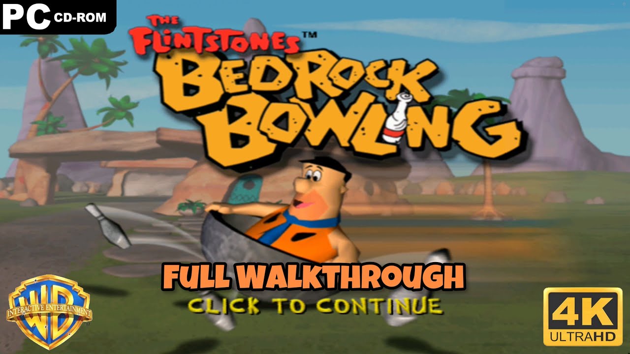 Полное прохождение игры The Flintstones: Bedrock Bowling [PC] - 4K60ᶠᵖˢ UHD