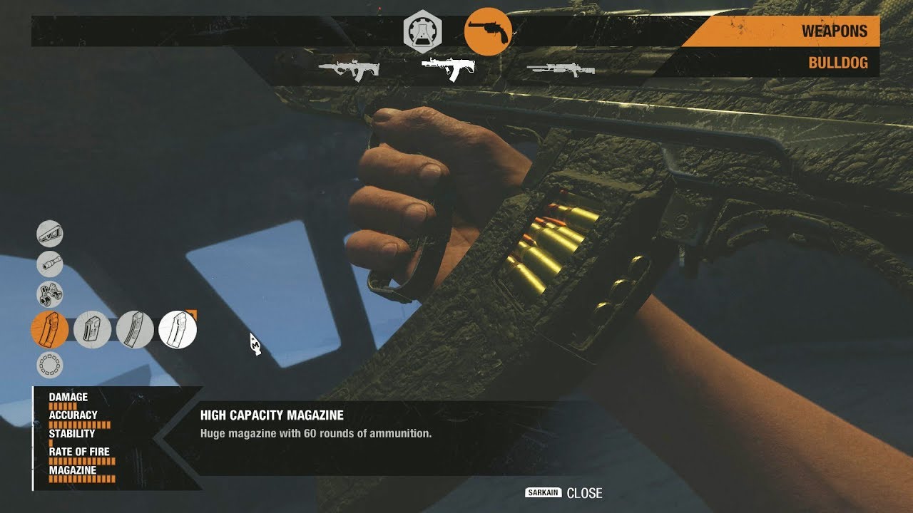 Metro Exodus Bulldog 60 Round Magazine Attachment Location