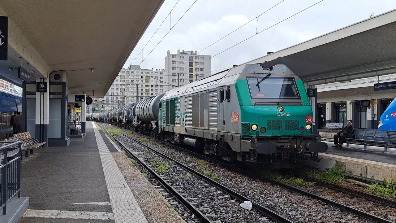 Intercités, TER et Fret en gare de Clermont-Ferrand et Paris Bercy