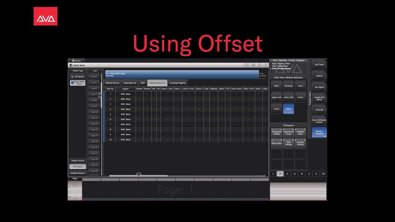 Using Offset