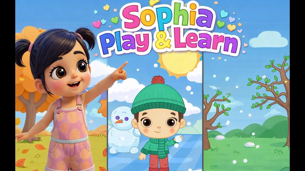 Estaciones del año con numeros y figuras / Learn seasons of the year with numbers colors and figures