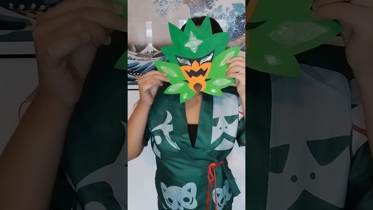 DIY - LE MASQUE TURQUOISE D'OGERPON | Pok&eacute;mon &Eacute;carte & Violet