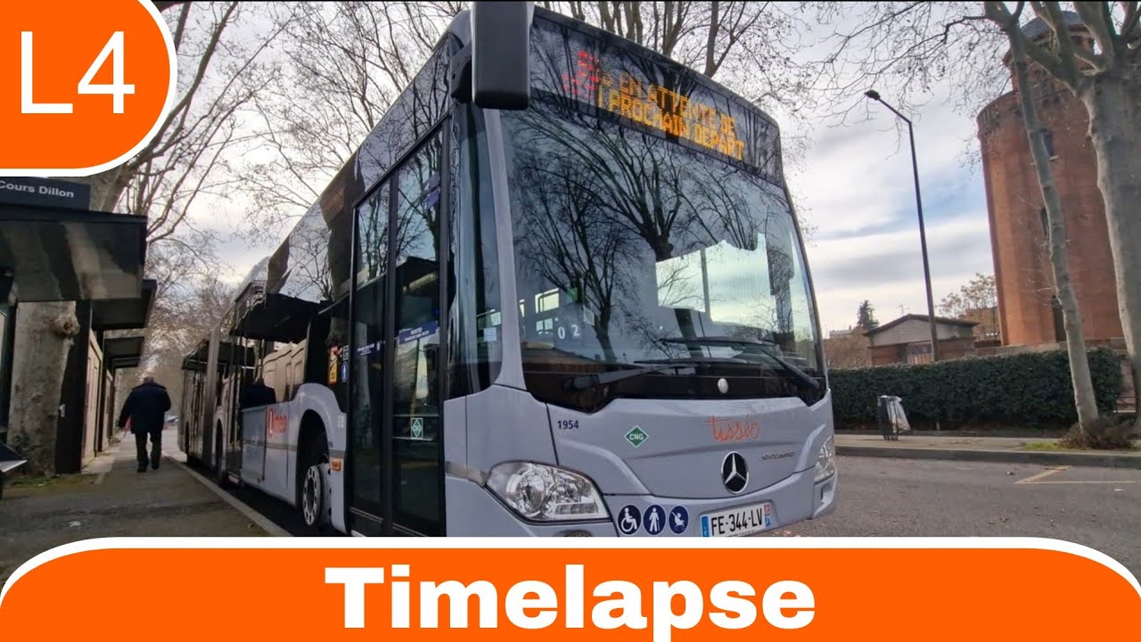 Linéo 4 Toulouse ( Basso Cambo - Cours Dillons) | Timelapse 