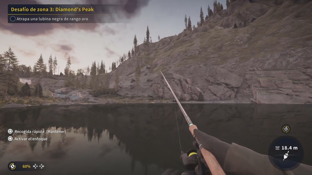 Desafio de zona 3 Diamond `s peak una lubina negra rango  (oro)  Call of the Wild: The Angler