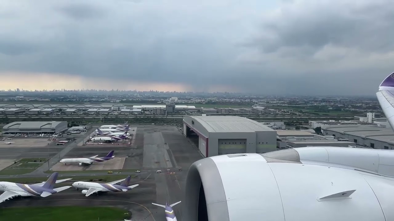 Thai airways TG643 NRT-BKK LANDING