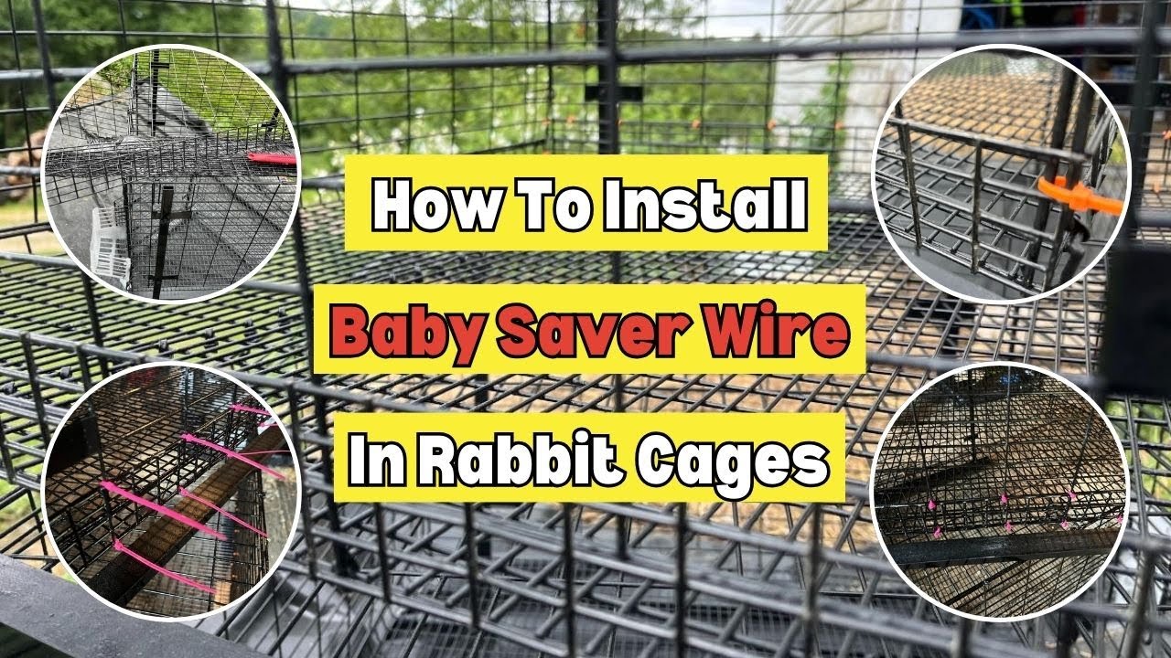 How to Install Baby Saver Wire in Meat Rabbit Cages
