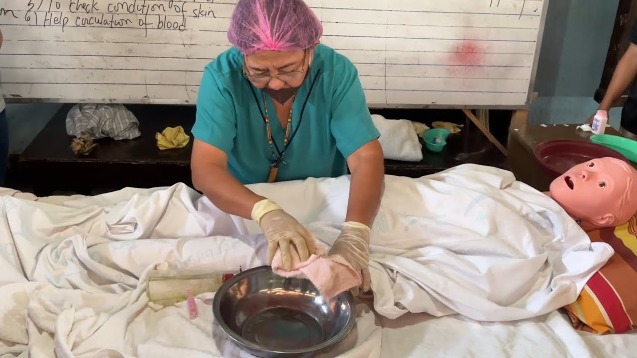 DEMONSTRATION OF CLEANSING BED BATH (CBB) | CAREGIVING | PERFORMED BY CI MARIE ARL DULU