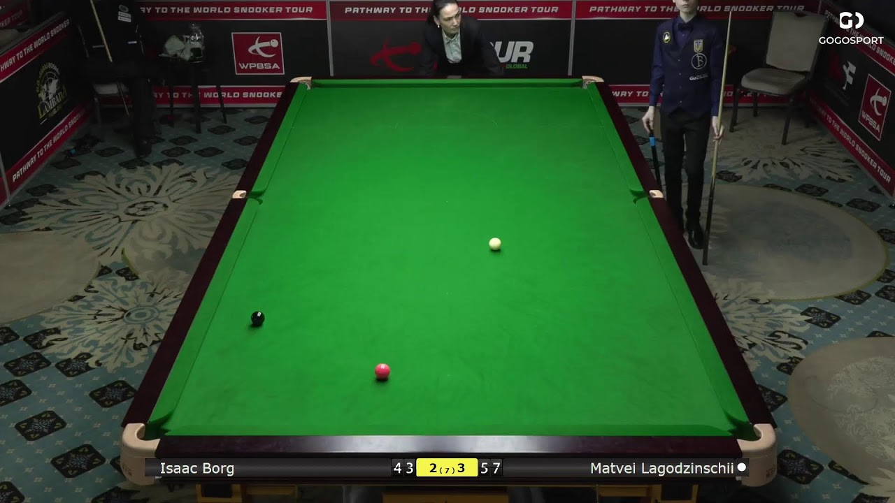 European Snooker Championships - Men Last 92: Isaac Borg vs Matvei Lagodzinschii