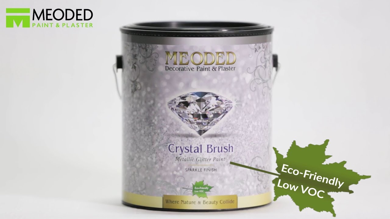 Glitter Paint Application DIY- Crystal Brush- Meoded Paints