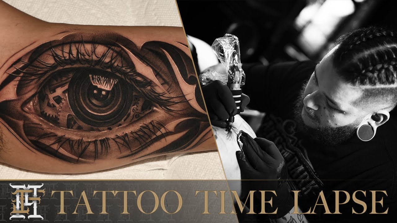 [LONG VERSION] Camera eye morph Tattoo Time Lapse (2021)