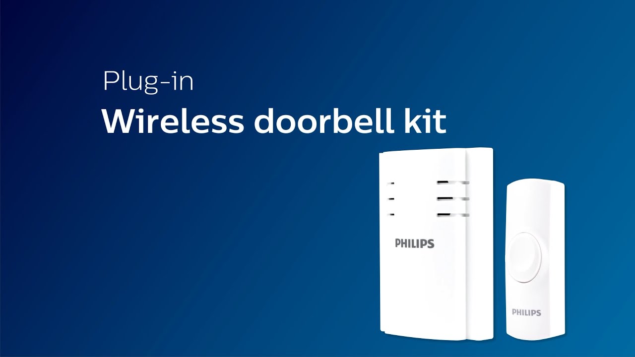 DES2120W/27: Philips Plug-in Wireless Door Chime - 2 Melody