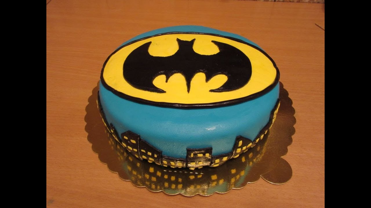 Fondant Cake Decorating For Beginners - BATMAN FONDANT CAKE!