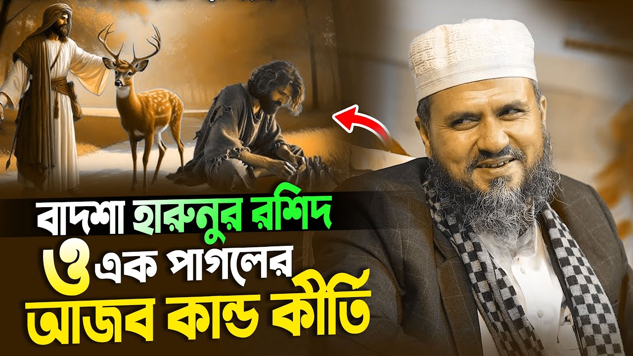 বাদশা হারুনুর রশিদ ও এক পাগলের আজব কান্ড কীর্তি | মোশতাক ফয়েজী নতুন ওয়াজ Mostak Foyezi New Waz 2025